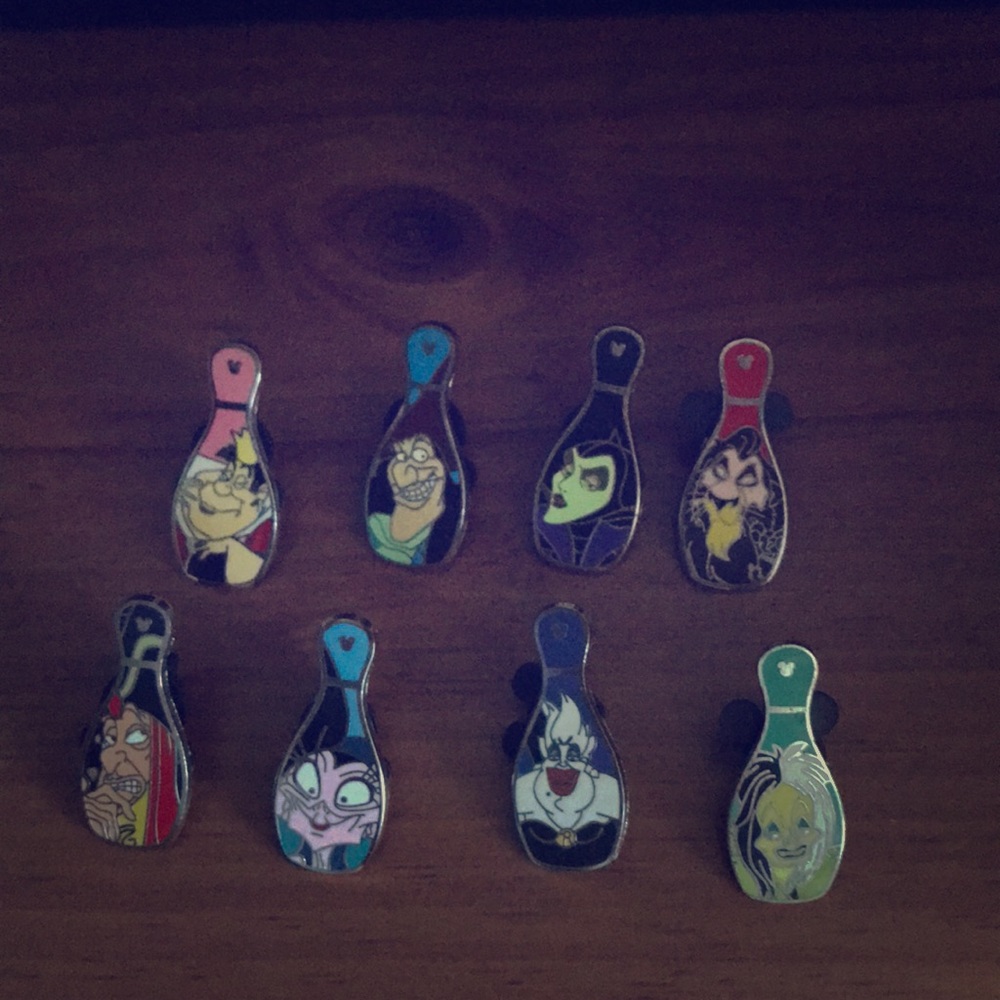 Disney Pin Set - Villain Bowling Pins